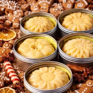 Winter Lotion Bar 3.5oz With Travel Tin Eggnog Or Gingerbread